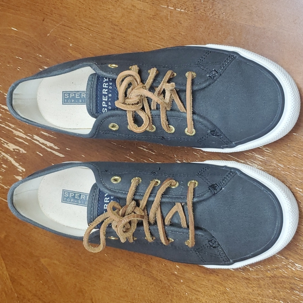Sperry canvas boat shoes